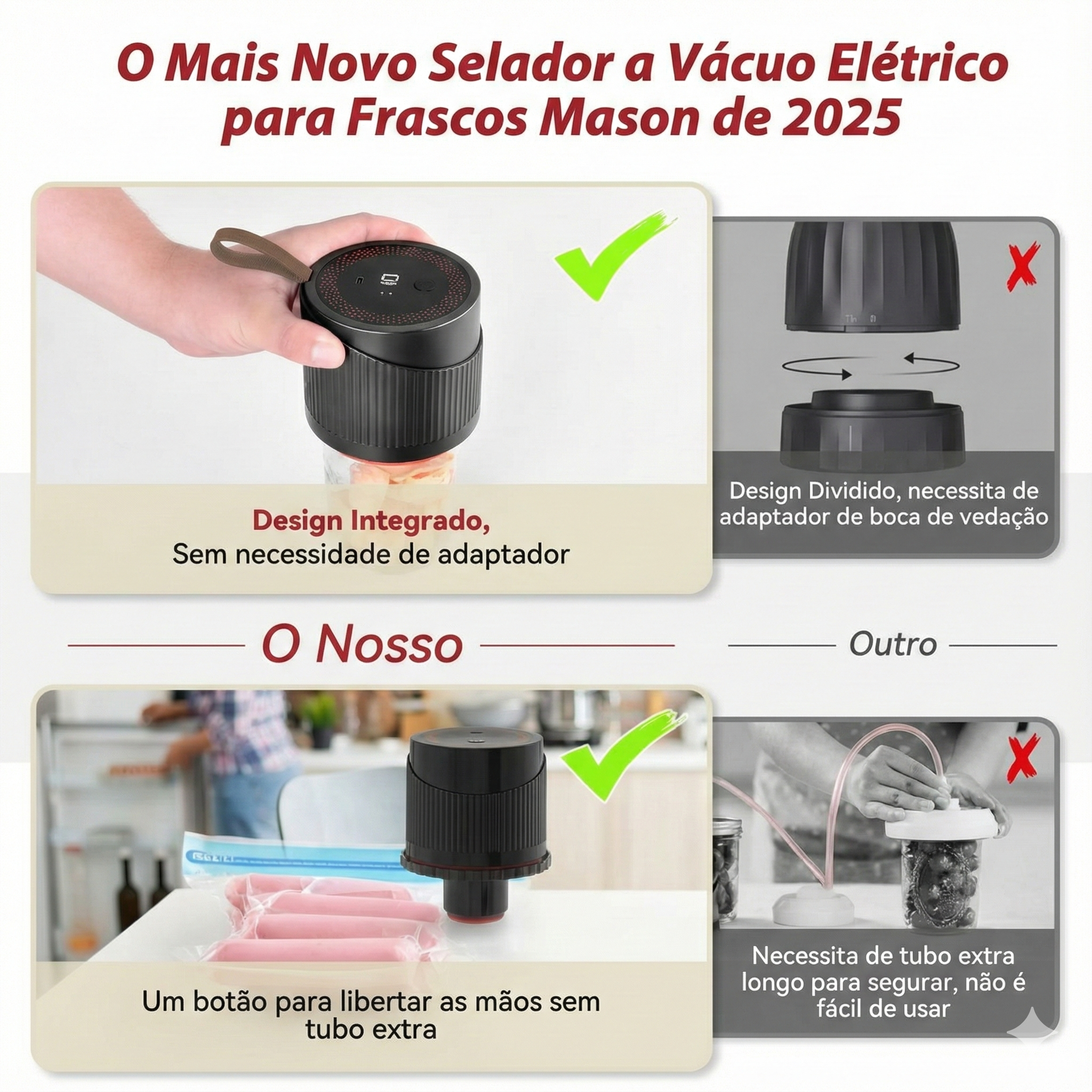 Seladora a Vácuo para Frascos